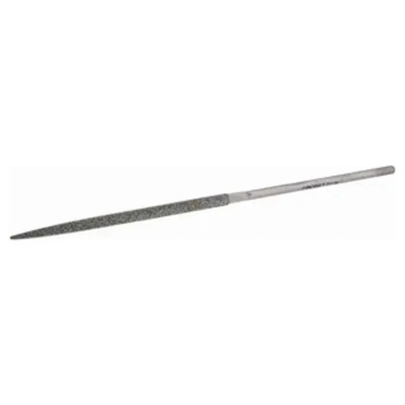 Grobet Diamond Needle File, Roughing Three-Square File #33.975, 126 Grit, Medium Cut - 95-577-3